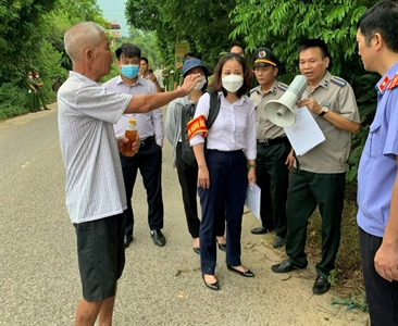 Kiểm sát hoạt động cưỡng chế, kê biên tài sản của Viện KSND huyện Thạch Thất